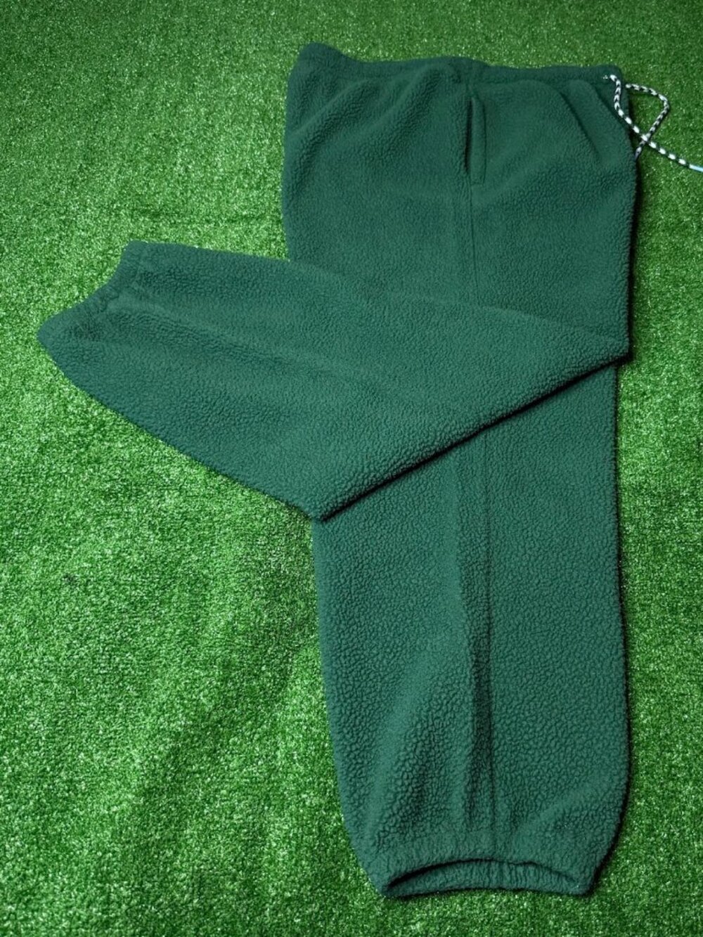 Champion Men’s Sherpa Fleece Relaxed Sweatpants - Hunter Green (Large)